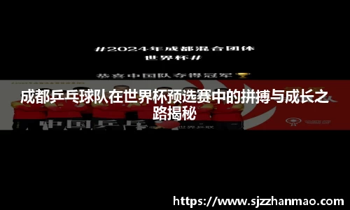 成都乒乓球队在世界杯预选赛中的拼搏与成长之路揭秘